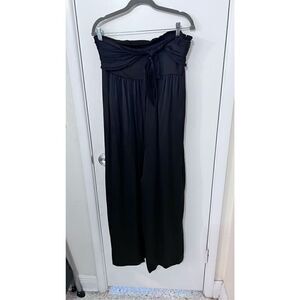 MADEWELL STRAPLESS KNOT CROPPED JUMPSUIT ROMPER WOMENS SIZE 12